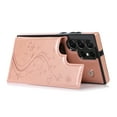 thumbnail image 5 of Dteck Case Compatible with Samsung Galaxy S25 Ultra,Magnetic Clasp Leather Wallet with Card Slot Butterfly Embossing Case Flip Kickstand Protective Phone Cover for Galaxy S25 Ultra,Rosegold, 5 of 6
