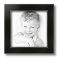 thumbnail image 2 of ArtToFrames 9" x 9" Honors Black with Silver Picture Frame, 9x9 inch Black Wood Poster Frame (WOM-5157), 1 Pack, 2 of 6