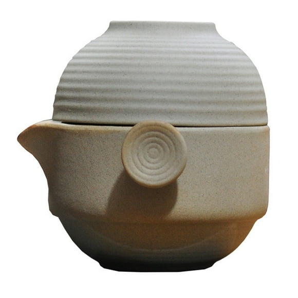 1 Set Clay Tea Set Portable Kettle Kung Fu Teapot Chinese Tea Pot with Cup