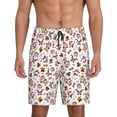 thumbnail image 1 of Fotbe Christmas Santa Cartoon Snowman Pantalones Cortos de Pijama para Hombre, Ropa de Dormir, Pantalones de Pijama Cortos para Hombre-Large, 1 of 6