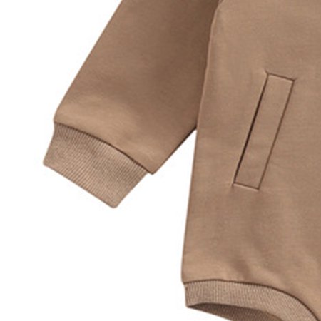 

Gubotare Jumpsuit For Baby Boy Infant Baby Girl Corduroy Basic Plain Ruffle Long Sleeve Romper Tops Clothes Brown 12-18 Months