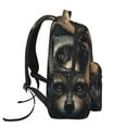 thumbnail image 3 of Disketp Tribal Style Raccoon Mochila Estampada para Hombre y Mujer – Mochila Ligera Clásica con Múltiples Bolsillos para Universidad, Trabajo y Viajes-One Size, 3 of 5