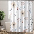 thumbnail image 2 of Extra Long Shower Curtains,72"x84" Wild Plant Floral Shower Curtain with Hooks for Bathroom,Modern Bathroom Curtain,Water Repellent Polyester Fabric Bath Curtain for Bathroom Decor, 2 of 6