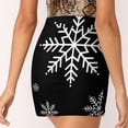 thumbnail image 4 of 2024 Snowflakes. Black Christmas Skirts Woman Fashion Pant Skirt Mini Skirts Office Short Skirt Snowflakes Black Christmas, 4 of 6