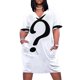 thumbnail image 1 of Question mark Loose Pocket Dress dresses summer Women's skirt, 1 of 7