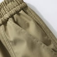 thumbnail image 7 of Big & Tall Cargo Pants Pleated Wide Leg Baggy Tactical Pants Multi Pockets Men High Waited Twill Trousers Fall 3XL, Khaki, 7 of 7