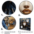 thumbnail image 3 of Designart "Egyptian Tribal Queen in Gold and Blue IV" Fashion Wall Art - Glam Blue Woman Egyptian Entryway Wall Art, 3 of 6