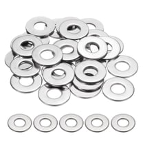 M10 Flat Washer for Screw, 30Pcs 304 Stainless Steel Washers 10MM ID x 25MM OD x 2MM Thick(Silver Tone)