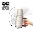 thumbnail image 3 of 40oz Pioneer Flower Floral Print Pattern Insulated Tumbler with Handle, BPA-Free Leak Proof Lid and Straws, Double Wall Vacuum, Hot 12h/Cold 34h, 3 of 6