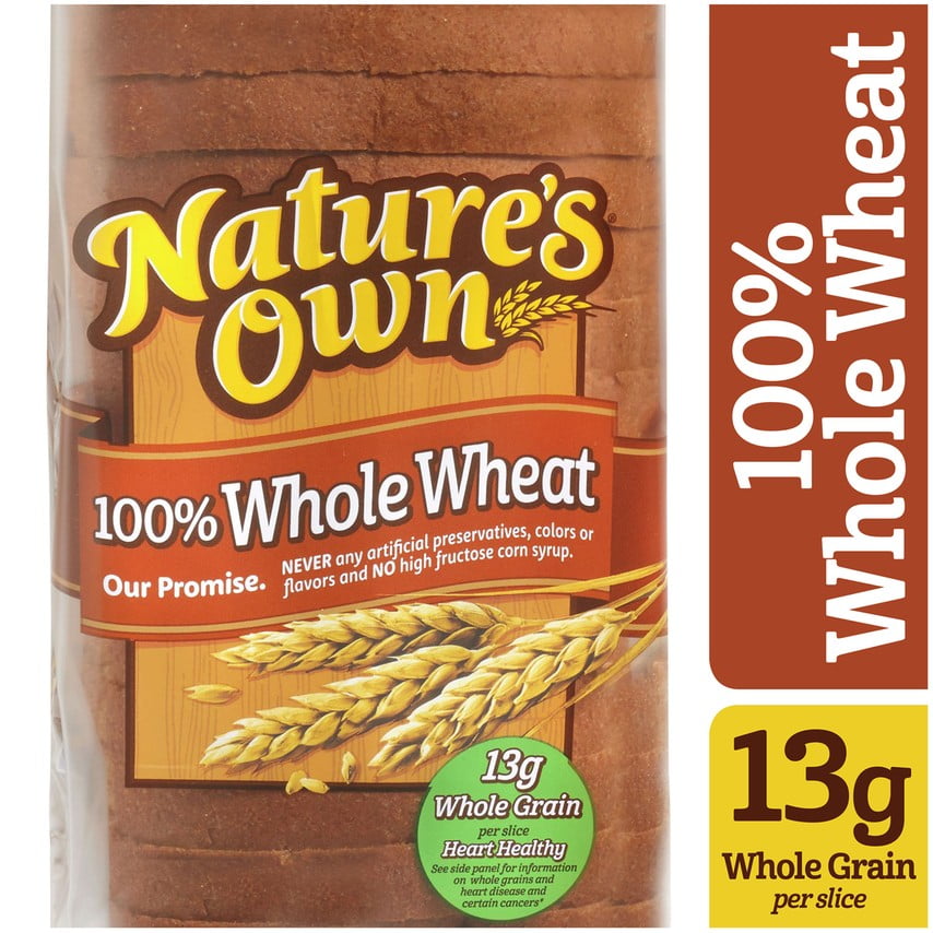 paritet risiko besværlige Nature's Own 100% Whole Wheat Bread Loaf, 20 oz, 22 Count - Walmart.com