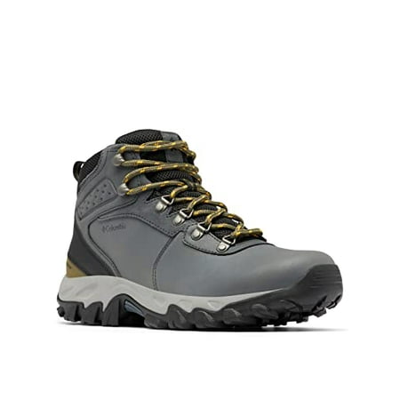 Columbia Men's Newton Ridge Plus II Waterproof Hiking Boot Shoe, Graphite/Black, 16