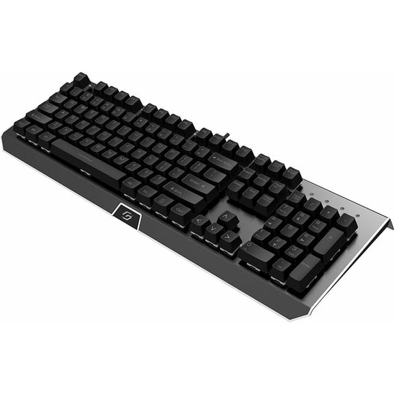 TYNZEO Mechanical Gaming Keyboard with Red Backlit USB Wired Keyboard for PC Games Office