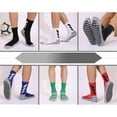 thumbnail image 6 of QCWQMYL Men's Grip Soccer Socks 4 Pairs Non Skid Grippy Hospital Training Sock Gear up One Size, 6 of 6