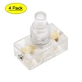 thumbnail image 1 of Uxcell U-F-O Tipo Lámpara Iluminación Control de Pie Latching ON/OFF Interruptor de Pie de Nylon Claro 4 Pcs, 1 of 5