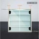 thumbnail image 3 of 2pcs of glass door hinges showcase wine cabinet clip door hinge(suitable for 5-8mm thickness glass-Blackdoor hinge replacement parts -black - Silver, 3 of 5