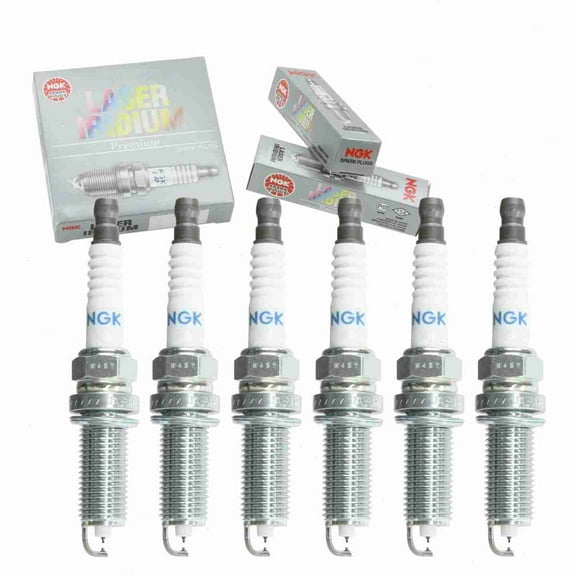 6 pc NGK 1406 Laser Iridium Spark Plugs for 22401 EZ37C 22401-1LA1C 22401-1LA7C 3442 4712 9693 FXE22HR11 IXEH22TT Ignition Wire Secondary Fits select: 2013-2020 NISSAN PATHFINDER