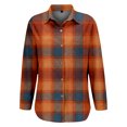 thumbnail image 5 of QASIEATN Womens and Girls Long Sleeve Flannel Shirt Casual Button Down Plaid Shirts 3 Months Adult 2XL, 5 of 7