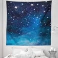 thumbnail image 1 of Night Tapestry, Vibrant Star in Abstract Ombre Style Sky Astronomy Themed Graphic, Fabric Wall Hanging Decor for Bedroom Living Room Dorm, 5 Sizes, Pale Blue Dark Blue, by Ambesonne, 1 of 1