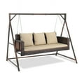 thumbnail image 6 of UBesGoo Porch Swing Stand, Iron and PE Rattan, 6 of 9