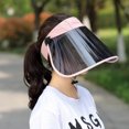 thumbnail image 2 of Parasol de lente grande de verano, sombrero de copa vacío para mujer, sombrero de protección solar plegable que combina con todo, sombrero para el sol transpirable, sombrero de montar grande, 2 of 6