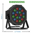 thumbnail image 3 of Technical Pro DJ LED DMX Light Color Changing Sound Activated Remote Control, 3 of 5