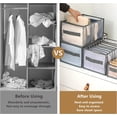 thumbnail image 3 of Organizador de cajones para ropa, organizador de armario de ropa, caja de almacenamiento de malla plegable, compartimento de almacenamiento de cajón lavable para camisetas, camisas,, 3 of 5