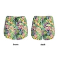 thumbnail image 5 of Lsque Watercolor Blooming Cactus Printed Women's Running Shorts with Liner Pockets,Elastic Quick Dry Workout Athletic Gym Yoga Shorts,Womens High Waist Shorts-Small, 5 of 9