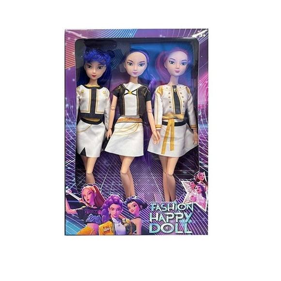 2026 new hot Anime " Girls" Rumi, Mira & Zoe Poseable Figures—Collectible Cute Dolls, Perfect Christmas Gifts
