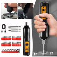 thumbnail image 2 of Portable Home Use Electric Screwdriver Set Cordless Rechargeable Power Screwdriver Kit for Men, 2 of 5