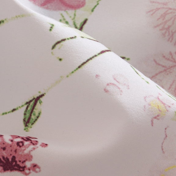 Elegant Botanical Floral Print 4‑Piece Bedding Set, Smooth, Skin‑Friendly & Breathable Duvet Cover Set, All‑Season Bedding for Bedroom