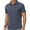 Navy Blue, variant on QDG Mens Polo Short Sleeve Shirt Casual Summer Classic Collared T-Shirt Basic Button Tee with Pocket Navy Blue L