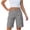 *Gray, variant on Women's High Waist Cargo Bermuda Shorts,Button Fly Utility Workwear Shorts For Women,Ladies Summer Knee Length Hiking Shorts with Pockets,Army Green,S-2XL