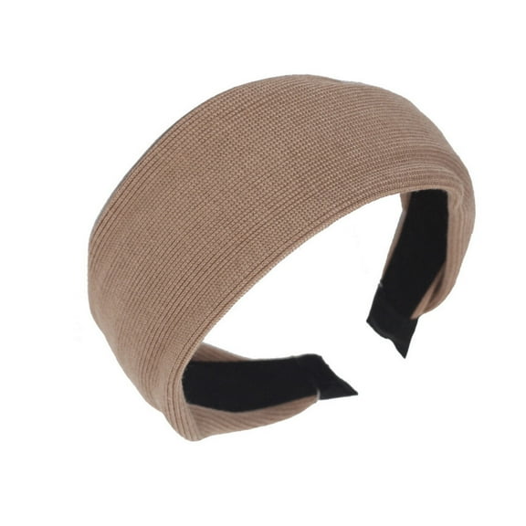 OUNONA Girls Wide Brim Headband Comfortable Headbands for Women Size 1 Khaki