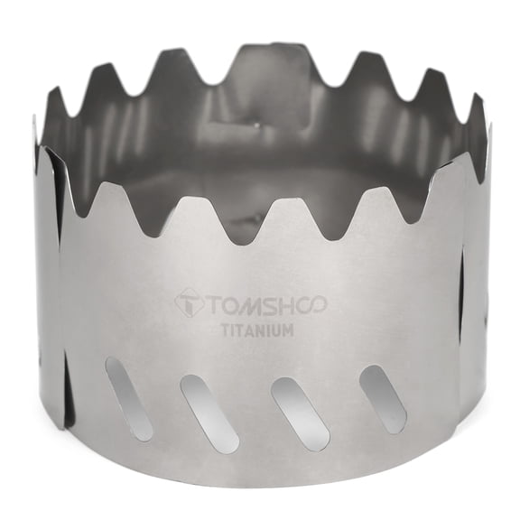AREALER TOMSHOO Portable Ultralight Alcohol Stove Rack Stand Windscreen for Camping Hiking Backpacking