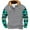 Gray, variant on Vintage Aztec Patchwork Print Long Sleeve Hooded Sweatshirts for Men Ethnic Style Pattern 1/4 Button Graphic Western Hoodie Tops Trendy Cozy Pullover Sweatshirt with Pockets L