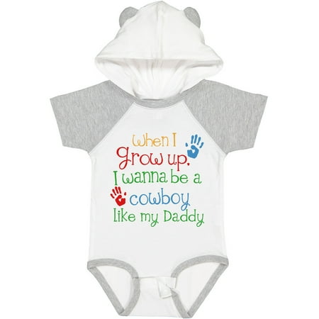 

Inktastic Cowboy Like Daddy Boys or Girls Baby Bodysuit