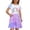 czb# Light Purple307, variant on CUZIBR Girls Youth Kids Summer Dresses Casual Short Sleeve Round Neck Cartoon Print Color Block Gradient Comfortable A Line Dress For Toddler Beach Vacation Party Clothes,Light Purple,7-8 Years