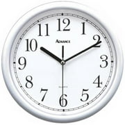 Advance&tmreg. Tradition10" 10" Round White Plastic Wall Clock