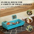thumbnail image 6 of Small Animal Rolling Cage for Bunny Guinea Pig Chinchilla 4 Universal Wheels Easy Move Blue with Full Accessories, 6 of 6