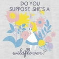 thumbnail image 2 of Women's Alice in Wonderland Do You Suppose She's a Wildflower? Racerback Tank Top White Heather 2X Large, 2 of 4
