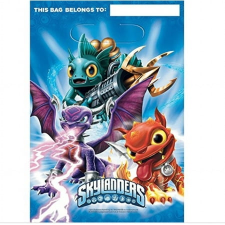 amscan skylanders plastic treat bags (8)