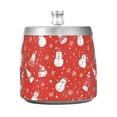 thumbnail image 7 of Yayeee Ashtray with Lid for Cigarette Smokeless Stainless Steel Home Ash Holder, Red Snowman, 7 of 7