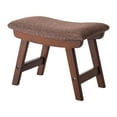 thumbnail image 1 of Reposapiés de madera, reposapiés, asiento, silla, cambio de zapato, taburete, taburete otomano para sala de estar, puerta, entrada de casa, dormitorio Marrón, 1 of 8