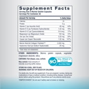 Marine Collagen Peptide Supplement with Hyaluronic Acid | 120 Capsules for Men and Women | by NeoCell