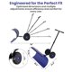 thumbnail image 4 of Yeshouse Pala quitanieves resistente con ruedas, cuchilla de acero ajustable, empujador manual ideal para limpiar nieve en entradas de vehículos y aceras sin dañar la espalda, 4 of 8