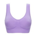 thumbnail image 2 of Esho Women Seamless Solid Sport Yoga Bras Breathable Yoga Bra for Sports Fitness Sleeping Bras, 2 of 5