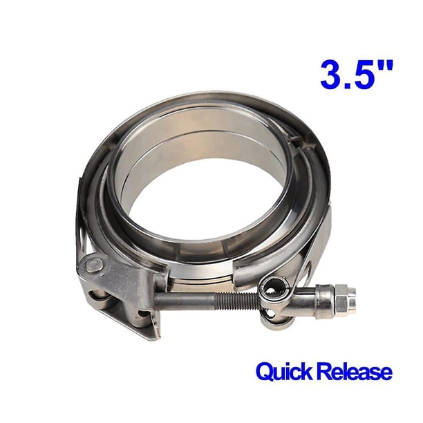 Universal 2" 2.5" 3" 3.5" 304 Stainless Steel V Clamp V-Band Exhaust Flange Turbo Exhaust Pipe V Clamps Quick Release Kits~14461