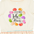 thumbnail image 4 of Inktastic Little Miss Jelly Bean Girls Toddler Dress, 4 of 5