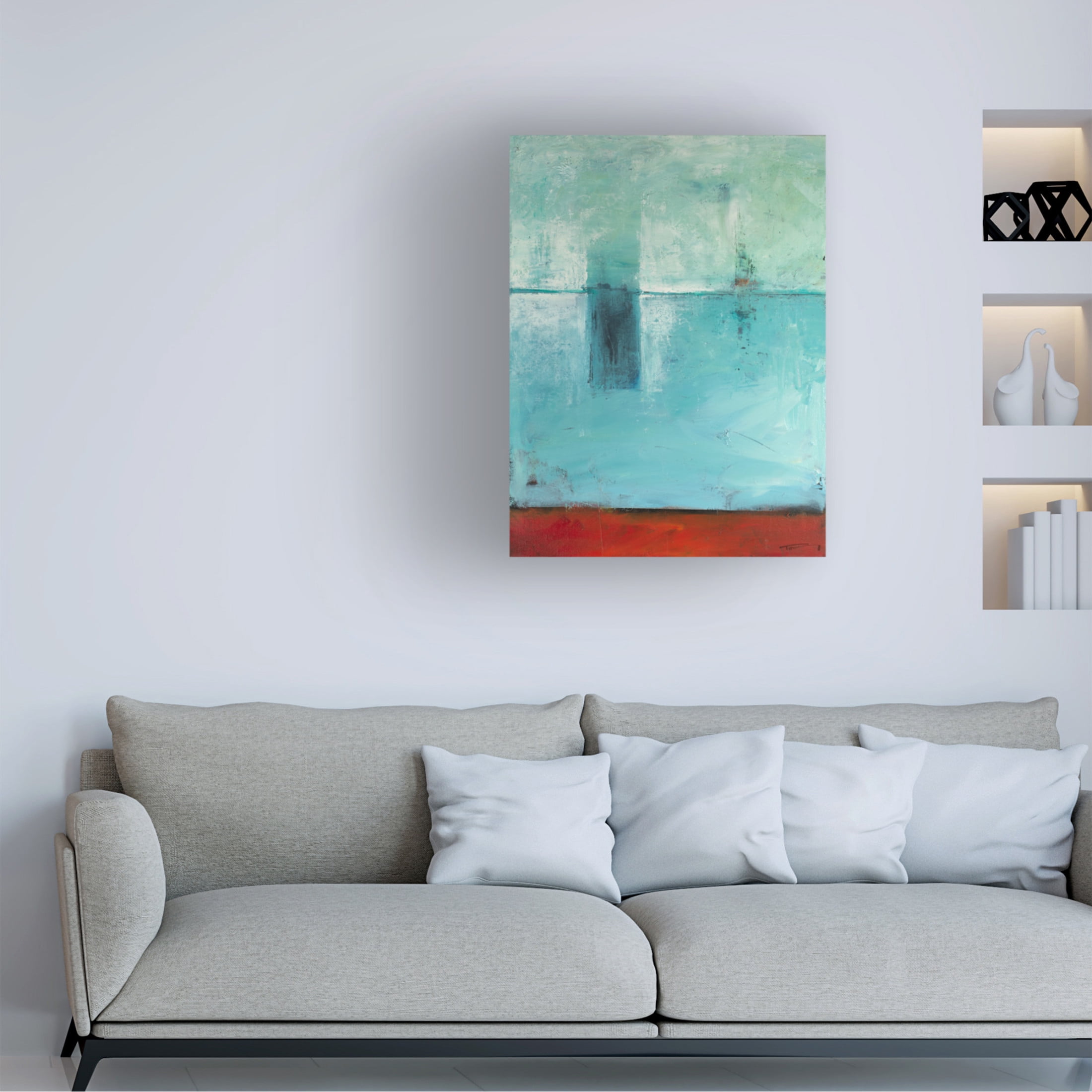 Canvas Wall Art - Tim Nyberg 'Dock By Bay' Wall Art for Living Room, Bedroom, or Office Décor by Trademark Fine Art - 24 x 32 Inches