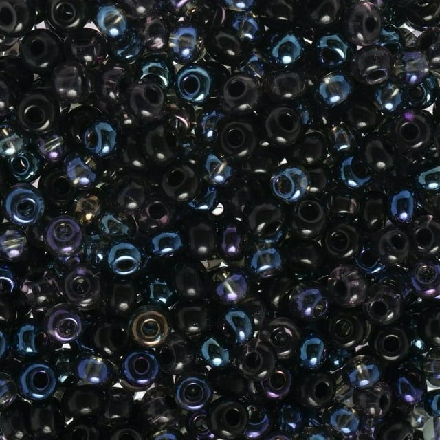 CHOK Perle John Perles de Rocaille en Verre Tchèque 6/0 (23 g) Mélange de Récolte de Café Perle pour Fabrication de Bijoux